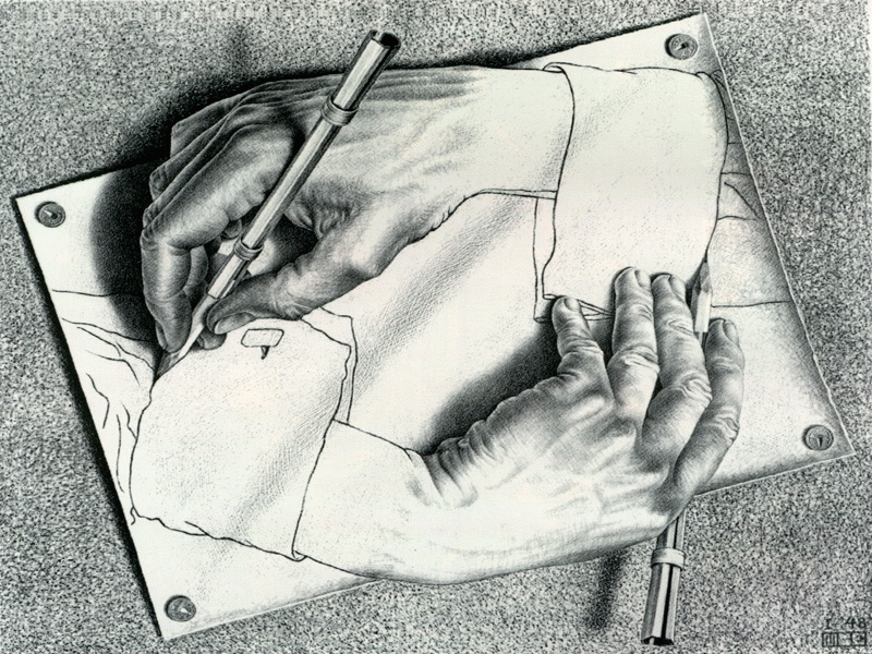 Maurits Cornelis Escher - Mani che disegnano